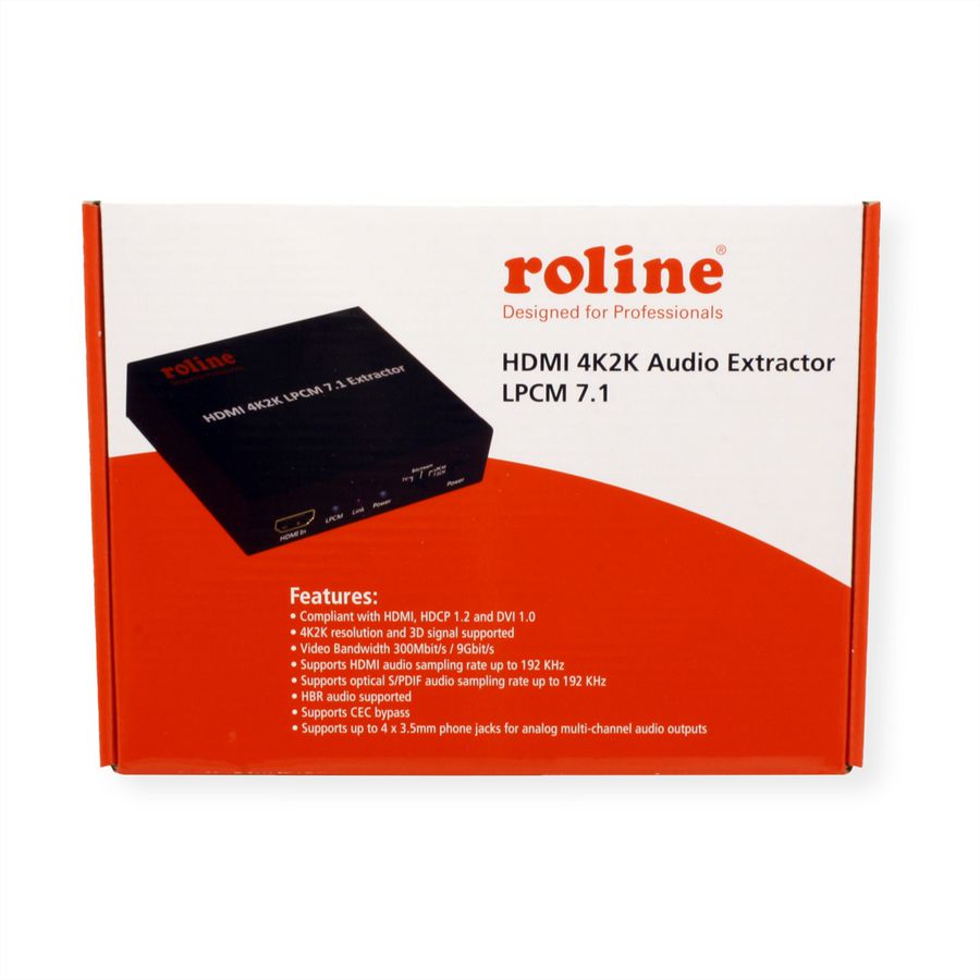 ROLINE HDMI 4K Audio Extractor LPCM 7.1