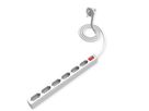 VALUE Power Strip 2-Pin Euro Type, 6-way, with Switch, 1.5 m