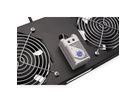 ROLINE Fan unit 2 fans, thermostat, for 19-inch wall housing black