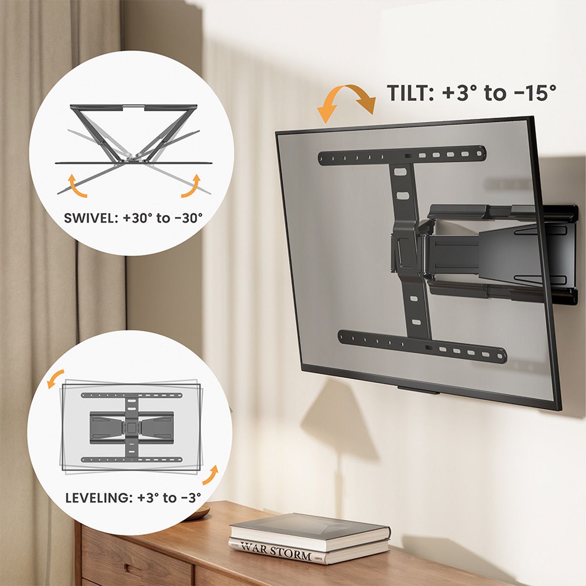 VALUE TV Wall Mount, ultra-slim, 43" - 90" (109,22cm - 228.6cm), max. 50kg