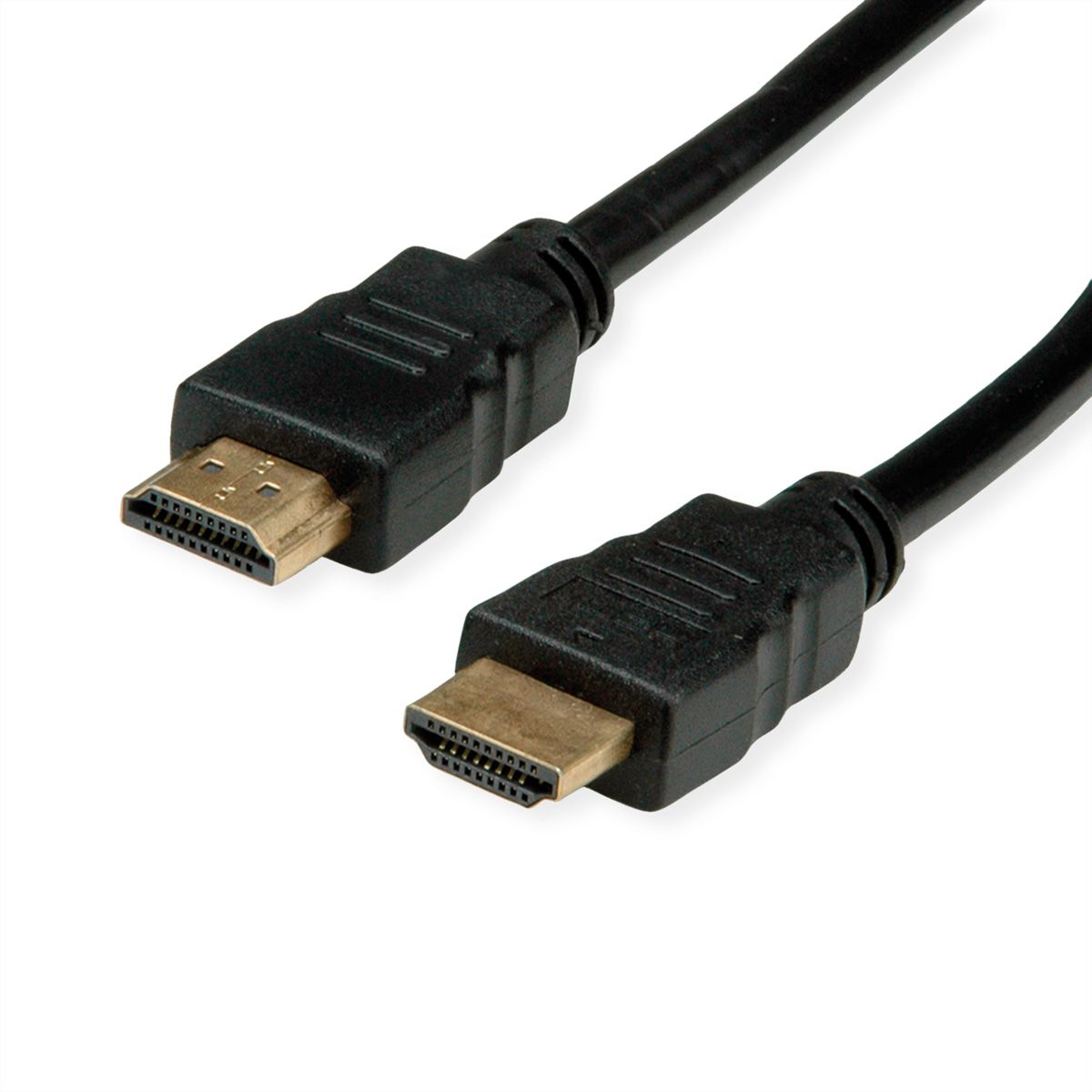 ROLINE RM HDMI High Speed Cable + Ethernet, M/M, black, 2 m
