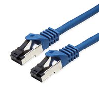 VALUE S/FTP Patch Cord Cat.8 (Class I), stranded, LSOH, PoE, blue, 2 m