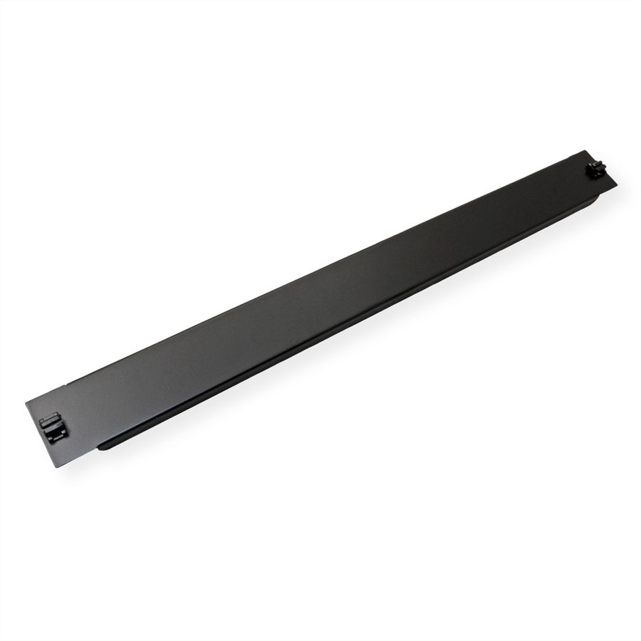 VALUE 19" Blank Panel, Snap-in, 1U, Metal, black