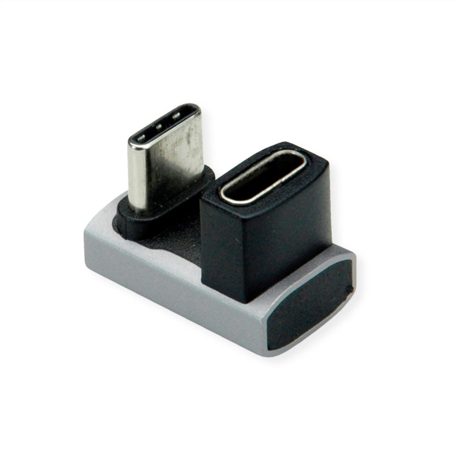 ROLINE Adapter, USB4 Gen 3x2, Aluminum, 360°, Type C, M/F, silver