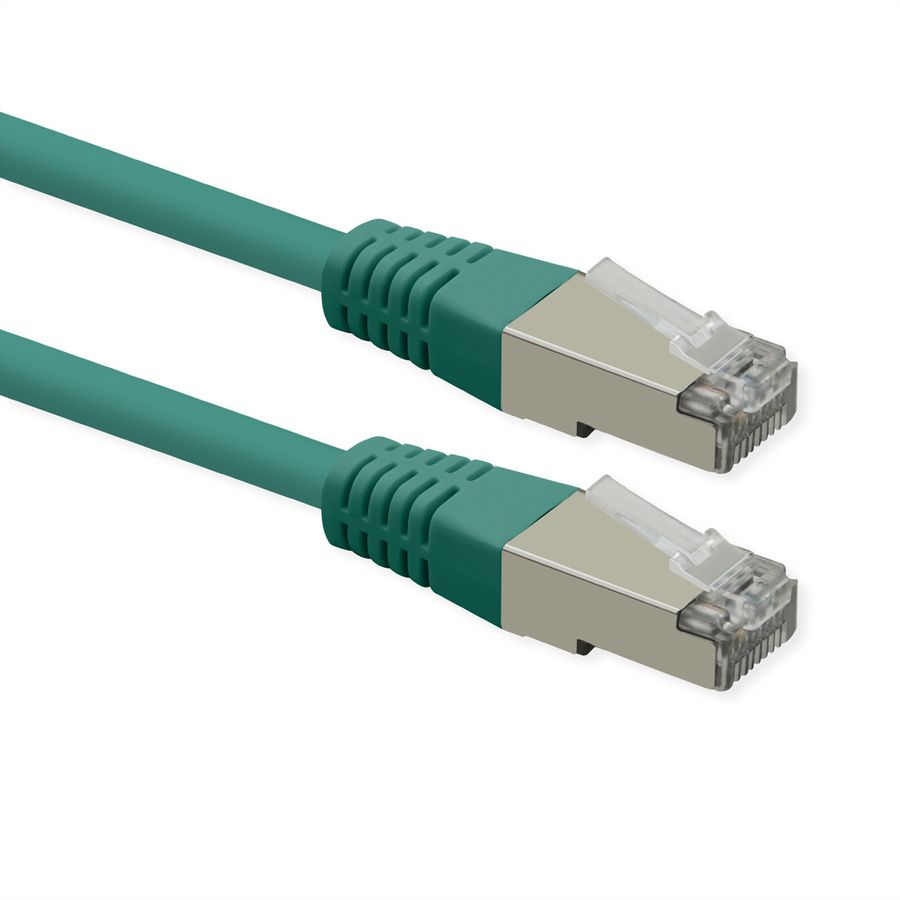 ROLINE S/FTP (PiMF) Patch Cord, Cat.6 (Class E), PoE, green, 2 m