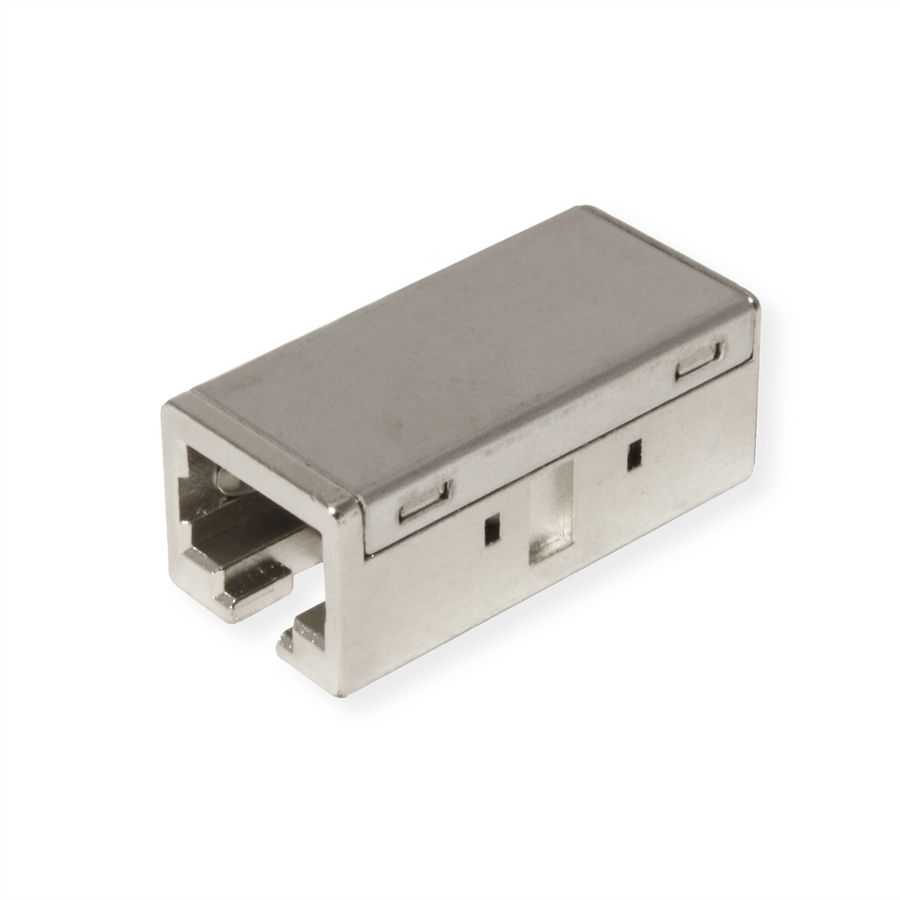 ROLINE RJ-45 Modular Coupler, Cat. 6A (Class EA), shielded, metal housing