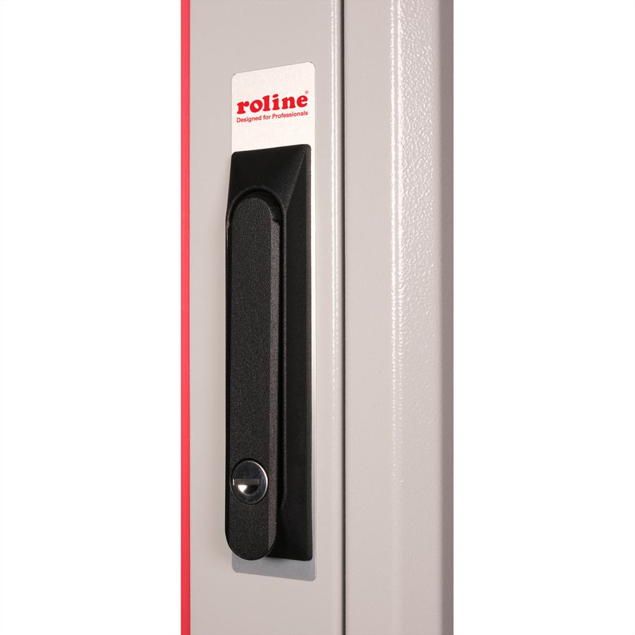 ROLINE 19-inch Network Cabinet Pro 42 U, 600x800 WxD glass door grey