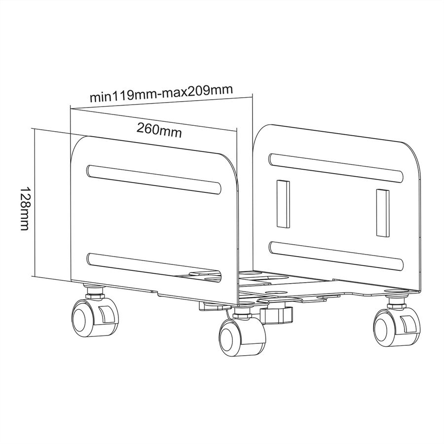 VALUE Mobile PC Stand, black