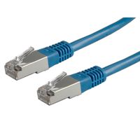 ROLINE SF/UTP Patch Cord Cat.5e (Class D), blue, 0.5 m