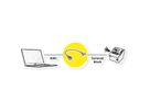 ROLINE Cable Adapter, RJ45 Socket to Terminal Block (push-button), 30 cm