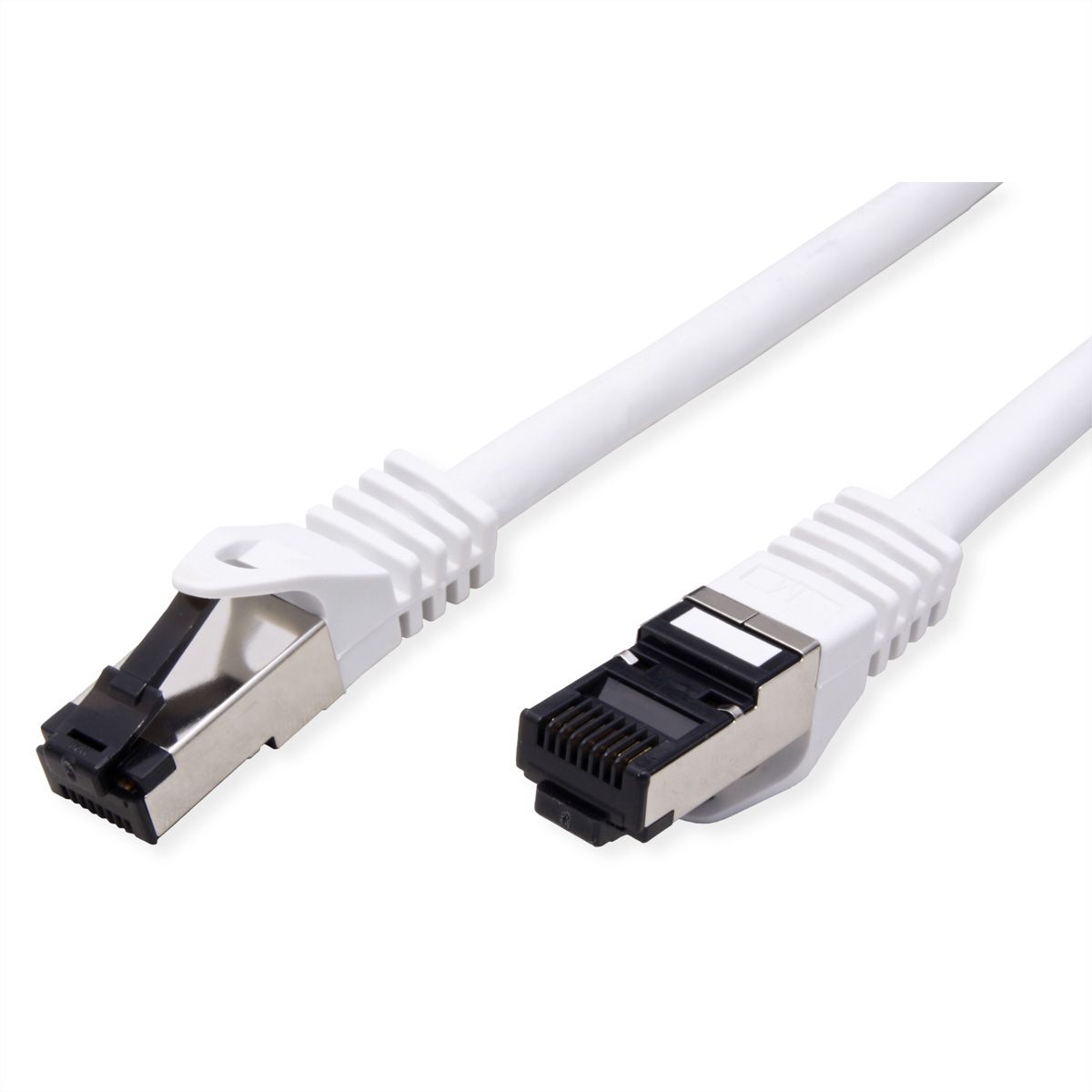 VALUE S/FTP Patch Cord Cat.8 (Class I), stranded, LSOH, PoE, white, 2 m