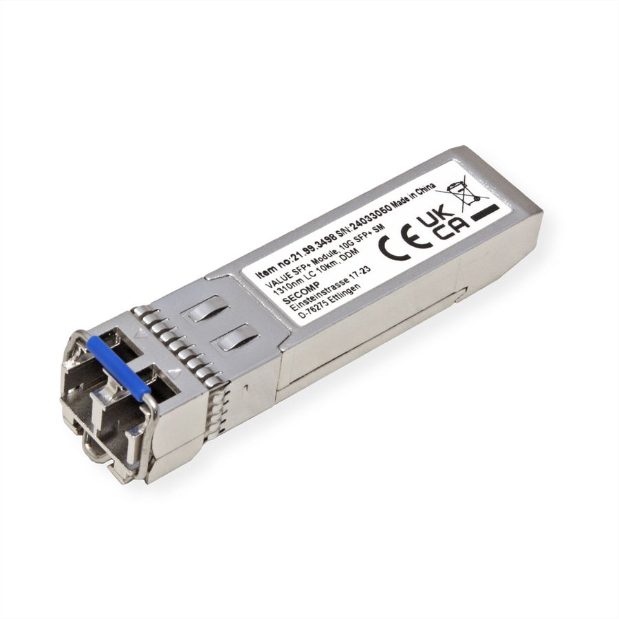 VALUE SFP+ Modul (Mini-GBIC) LR/LC, 10G, Singlemode, 1310nm, max. 10km