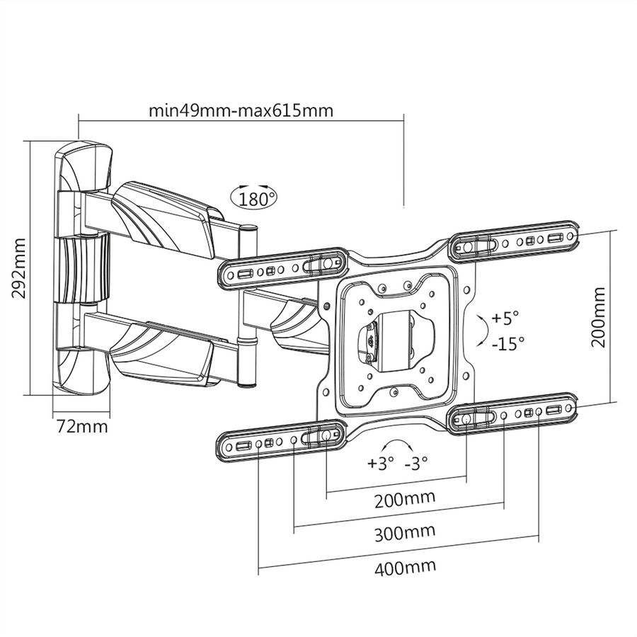 VALUE LCD/TV Wall Mount, 4 Joints