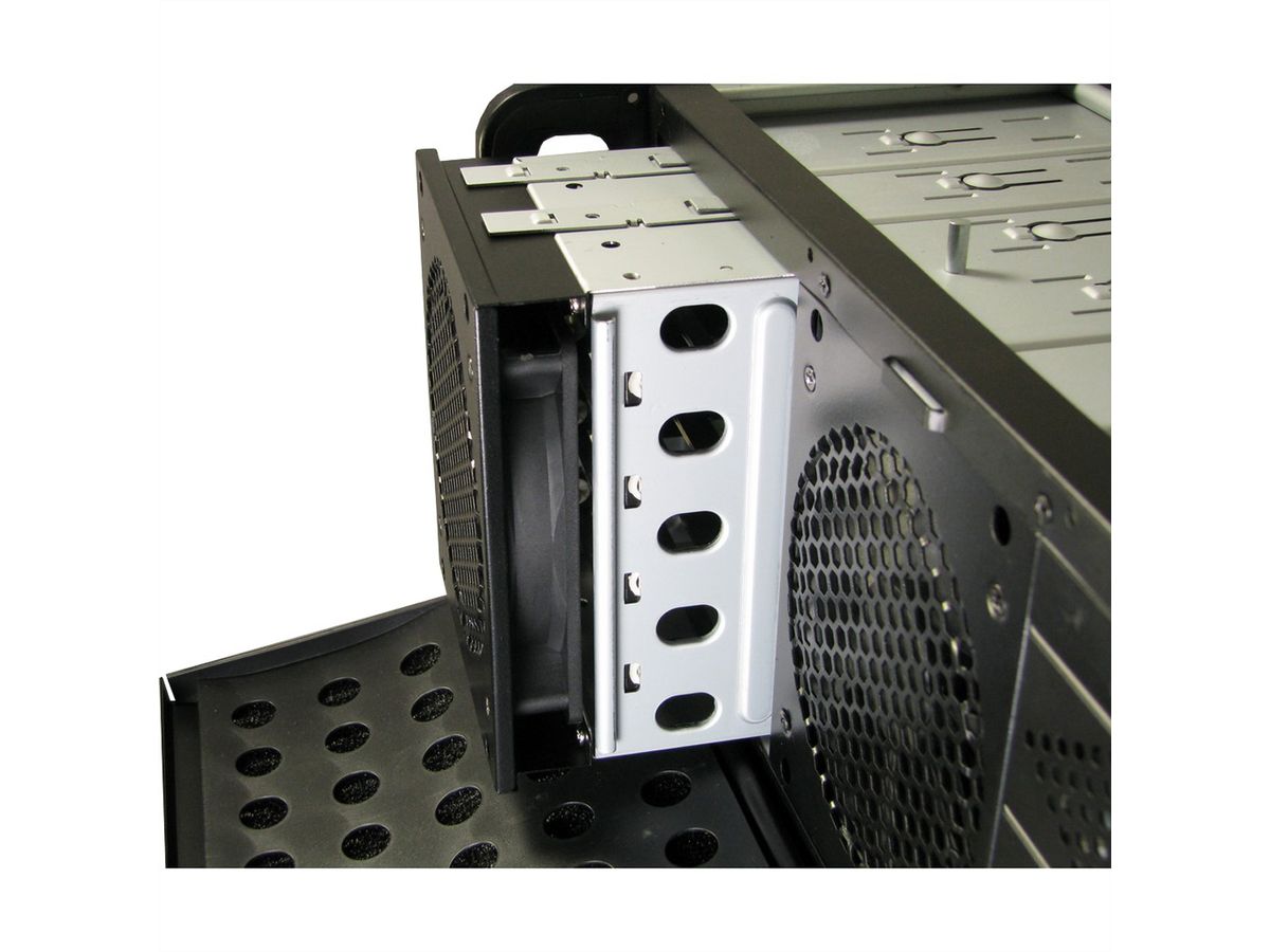 19" Industrial Rack-Mount Server Chassis, 4UH, IPC 4U-4129L, black