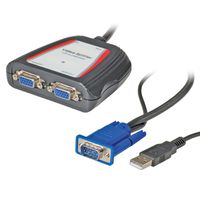 VALUE Portable VGA Video Splitter, 2-way, 250 MHz