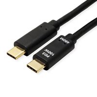 VALUE Cable USB 2.0, C–C, M/M, 100W, with Emark, black, 1 m