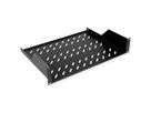 ROLINE 19-inch shelf 2 U 350 T, 25kg load capacity black