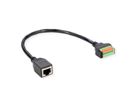 ROLINE Cable Adapter, RJ45 Socket to Terminal Block (push-button), 30 cm
