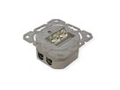 VALUE Cat.6A (Class EA) Flush Mount Wall Jack, STP, horizontal, white