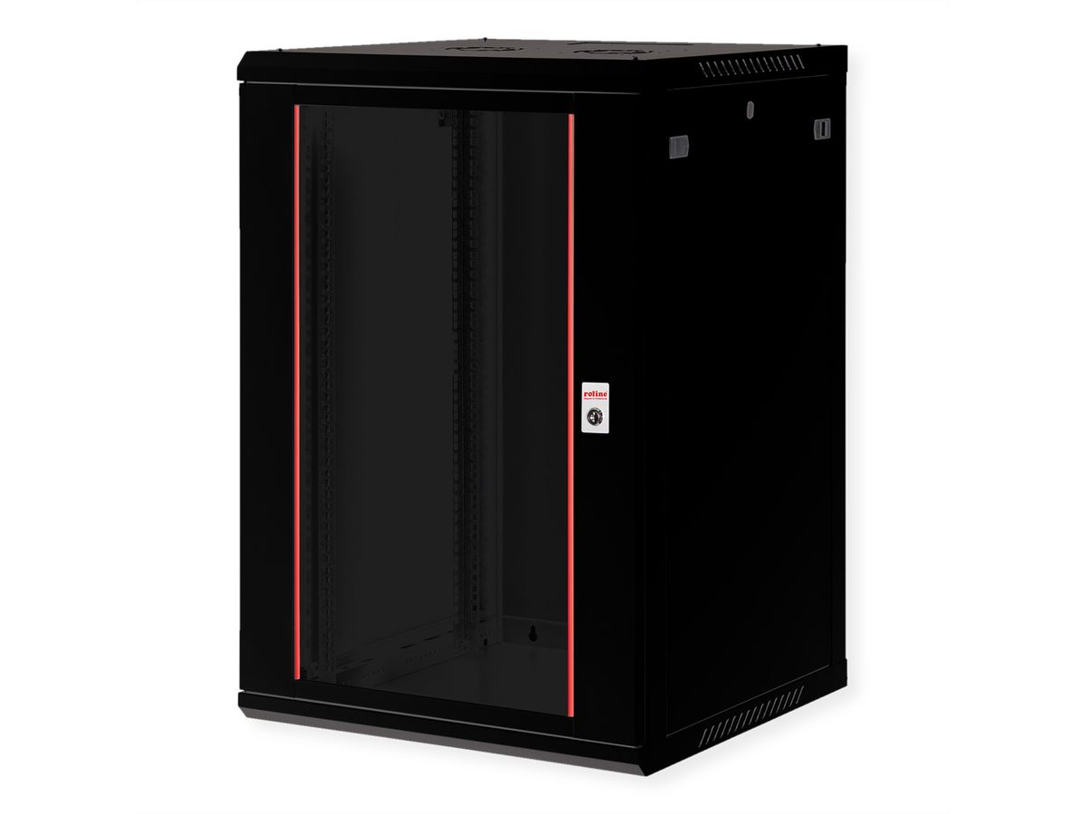 ROLINE 19" Wall Cabinet Basic Plus 18U, 600x600 BxT black