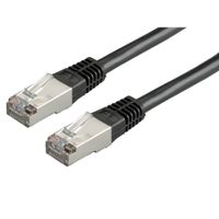 ROLINE SF/UTP Patch Cord Cat.5e (Class D), black, 0.5 m