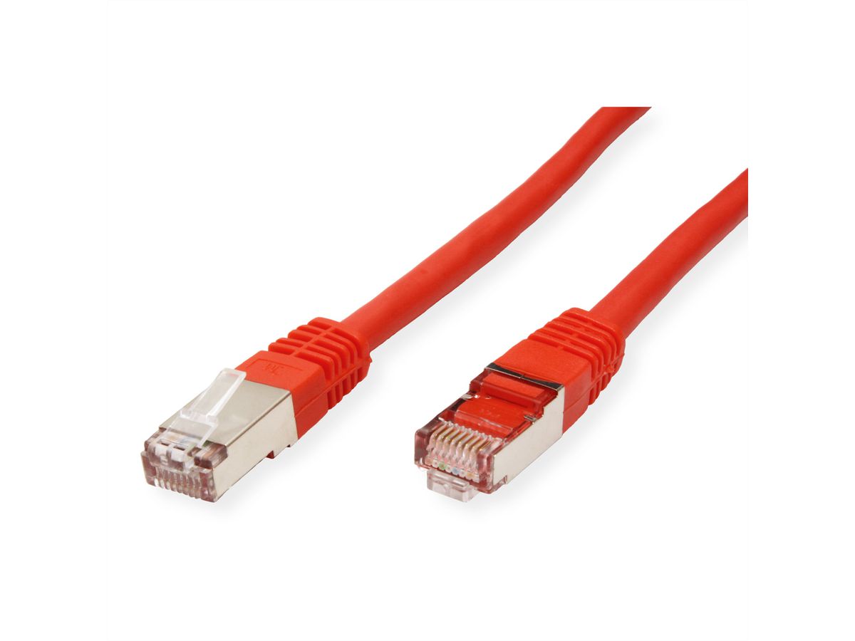 VALUE S/FTP (PiMF) Patch Cord, Cat.6 (Class E), red, 10 m