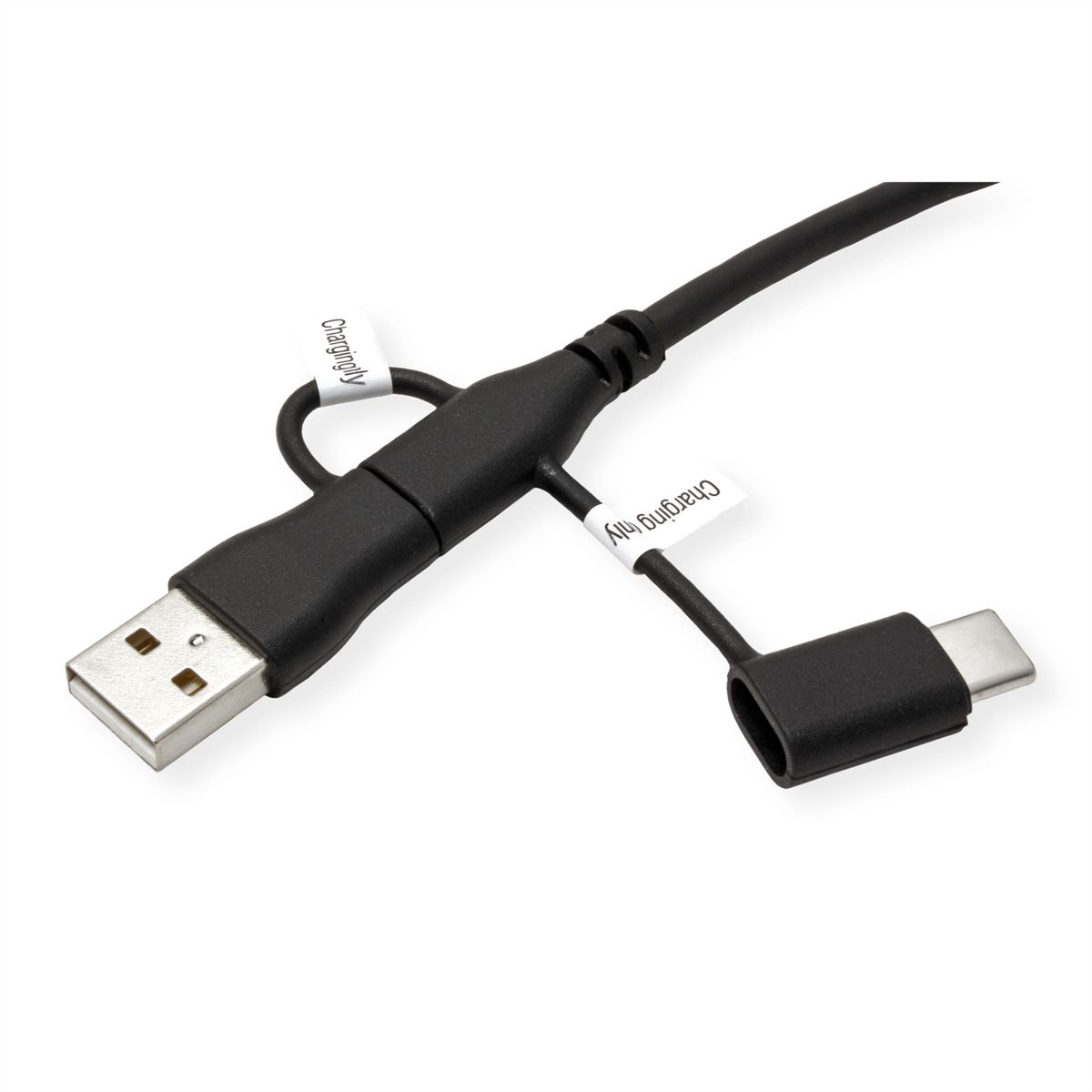 ROLINE USB 2.0 Cable, C-C, with A+C Data Lane Blockers, 1 m