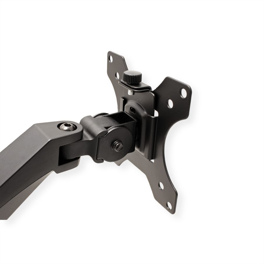VALUE Dual LCD Monitor Arm, Desk Clamp, 5 Joints, Space Saving