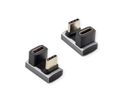 ROLINE Adapter, USB4 Gen 3x2, Aluminum, 360°, Type C, M/F, silver