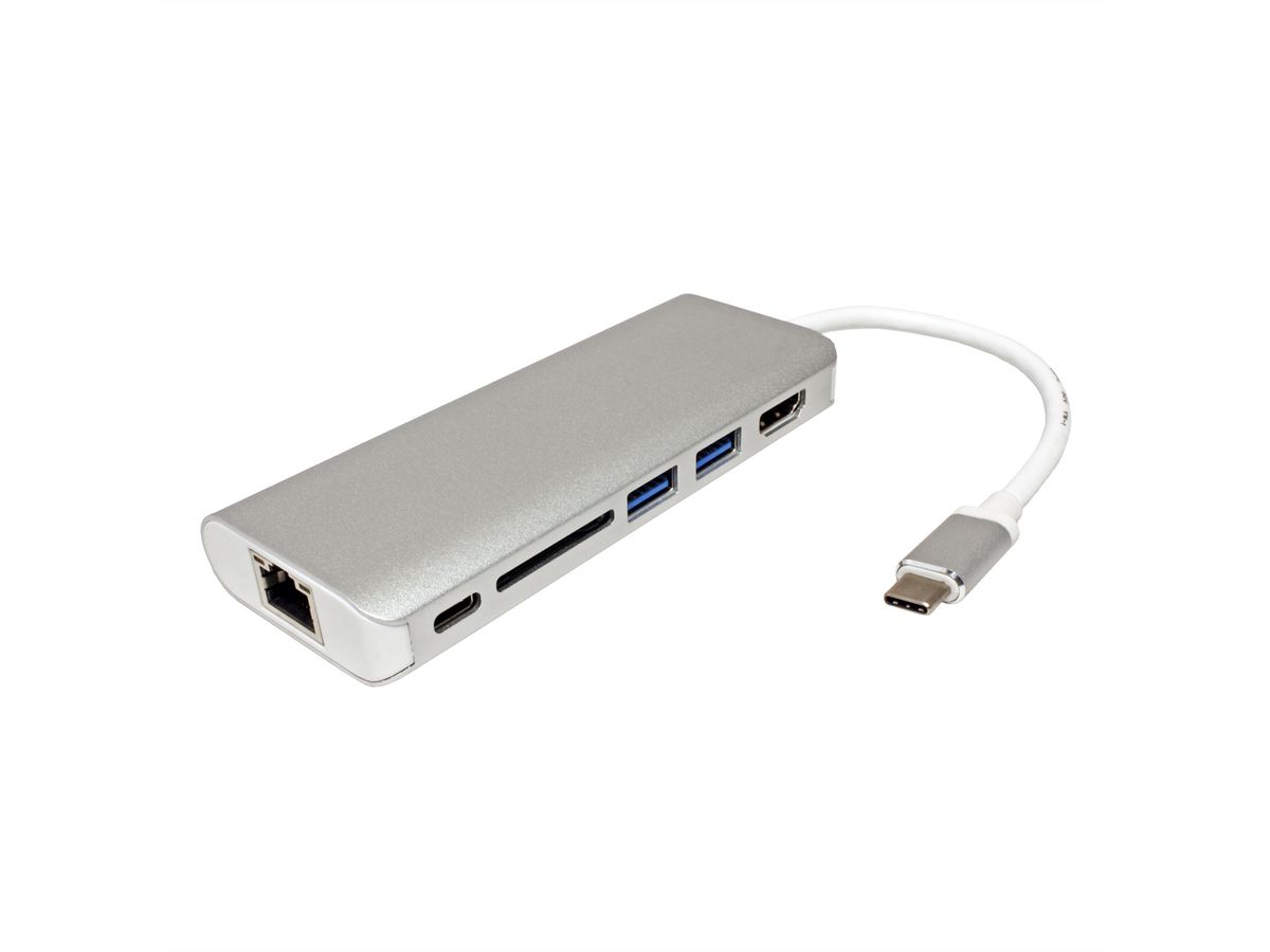 ROLINE USB Type C docking station, 4K HDMI, 2x USB 3.0 / USB 3.2 Gen 1  ports
