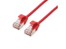 ROLINE U/FTP DataCenter Patch Cord Cat.6A (Class EA), LSOH, slim, red, 0.3 m