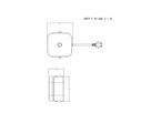 VALUE Power Strip, 4-way, with Switch and removable protective cover, white, 1.5 m