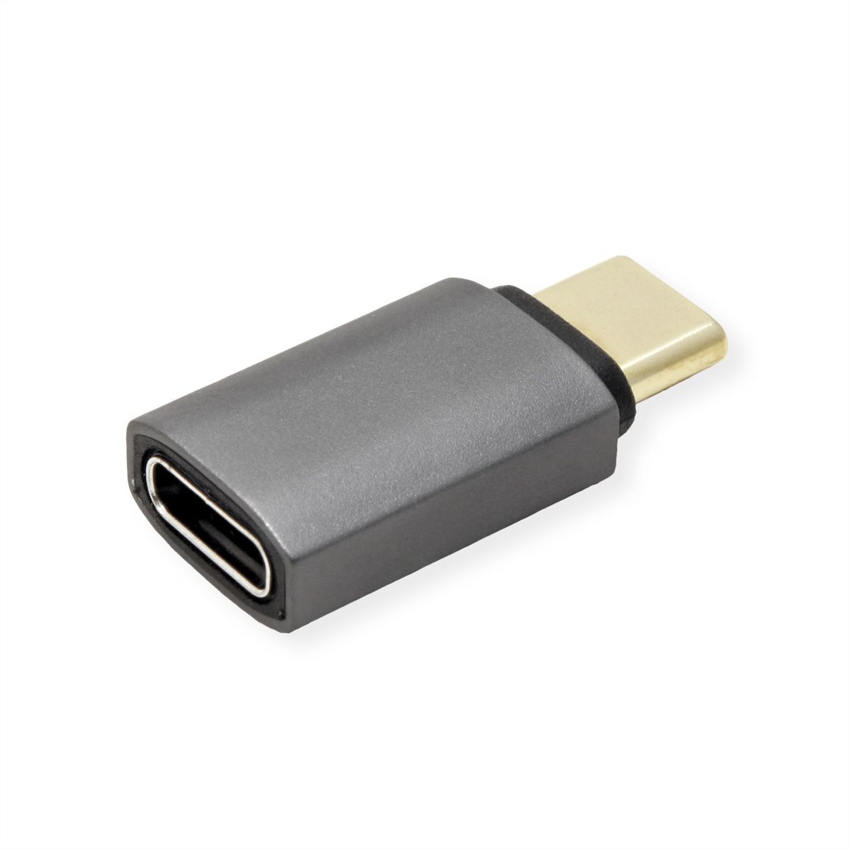 ROLINE Adapter, USB4 Gen 3x2, Aluminum, Type C, M/F, silver