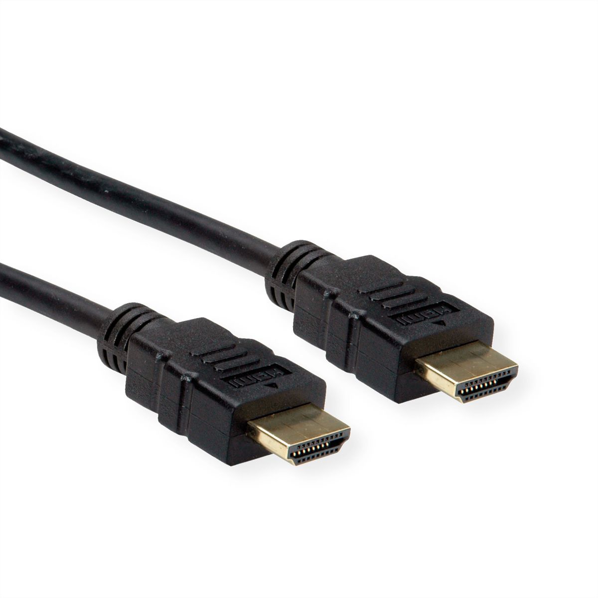 ROLINE HDMI High Speed Cable + Ethernet, TPE, black, 2 m