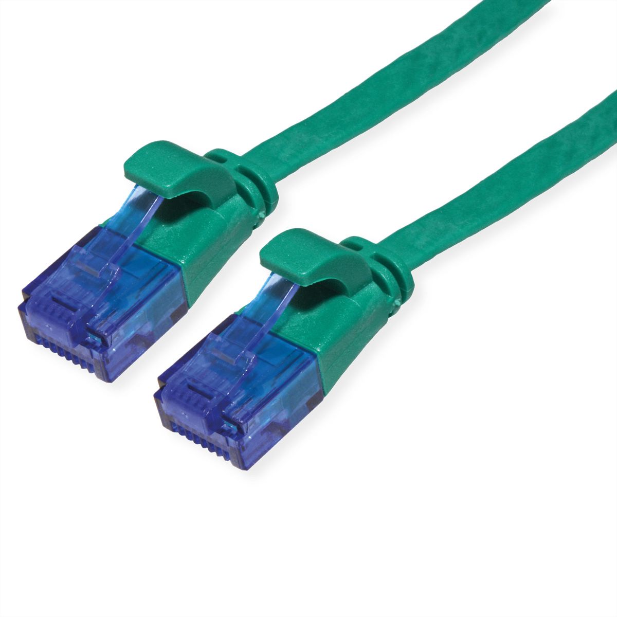 VALUE UTP Patch Cord, Cat.6A (Class EA), extra-flat, green, 0.5 m