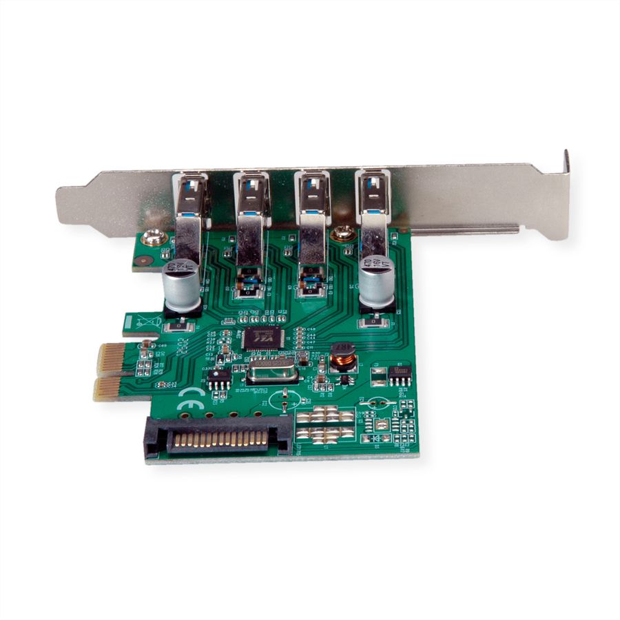 VALUE PCI-Express Card, 4x USB 3.2 Gen 1.5 Gbit/s