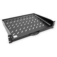 VALUE 19" 2U Extendable Sliding Shelf for Cabinets, 404 x 350 mm, max. load 30 kg