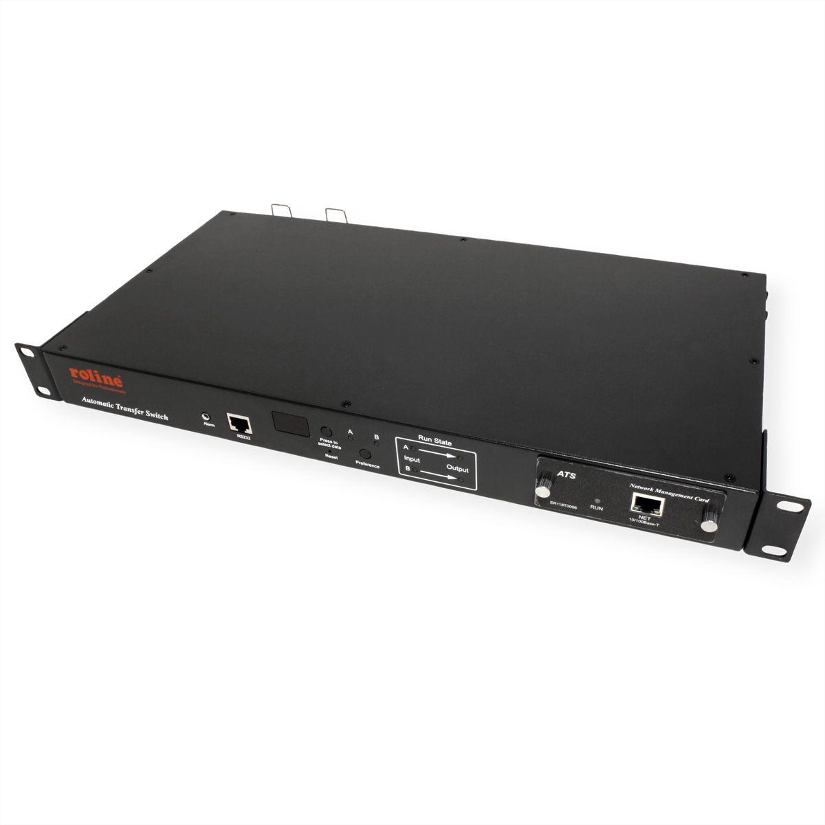ROLINE 19" Automatic Transfer Switch, 2x C20 to 6x C13/2x C19, 16A
