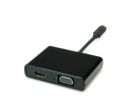 STANDARD Type C - HDMI/VGA Adapter, M/F, black, 0.1 m