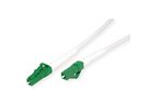 ROLINE Fibre Optic Jumper Cable 9/125µm, OS2, LC/LC, APC, simplex, LSOH, armoured, white, 2 m