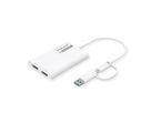 ROLINE USB Type A/C Adapter, 2x HDMI, with DisplayLink, 4K60