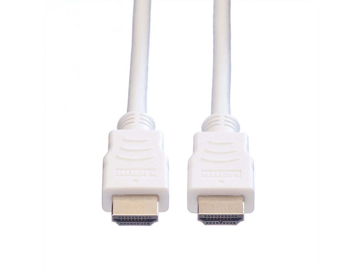 VALUE HDMI High Speed Cable + Ethernet, M/M, white, 1.5 m