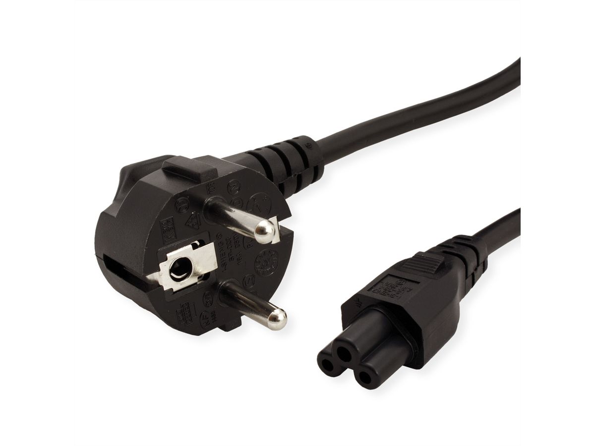 VALUE Power Cable, straight Compaq Connector, black, 1.8 m