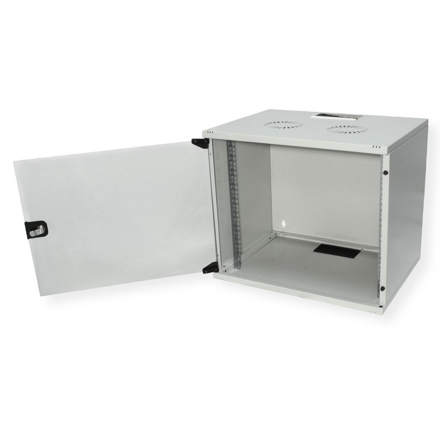 ROLINE 19-inch wall-mounted housing Basic 9 U, 540x400 WxD kit grey