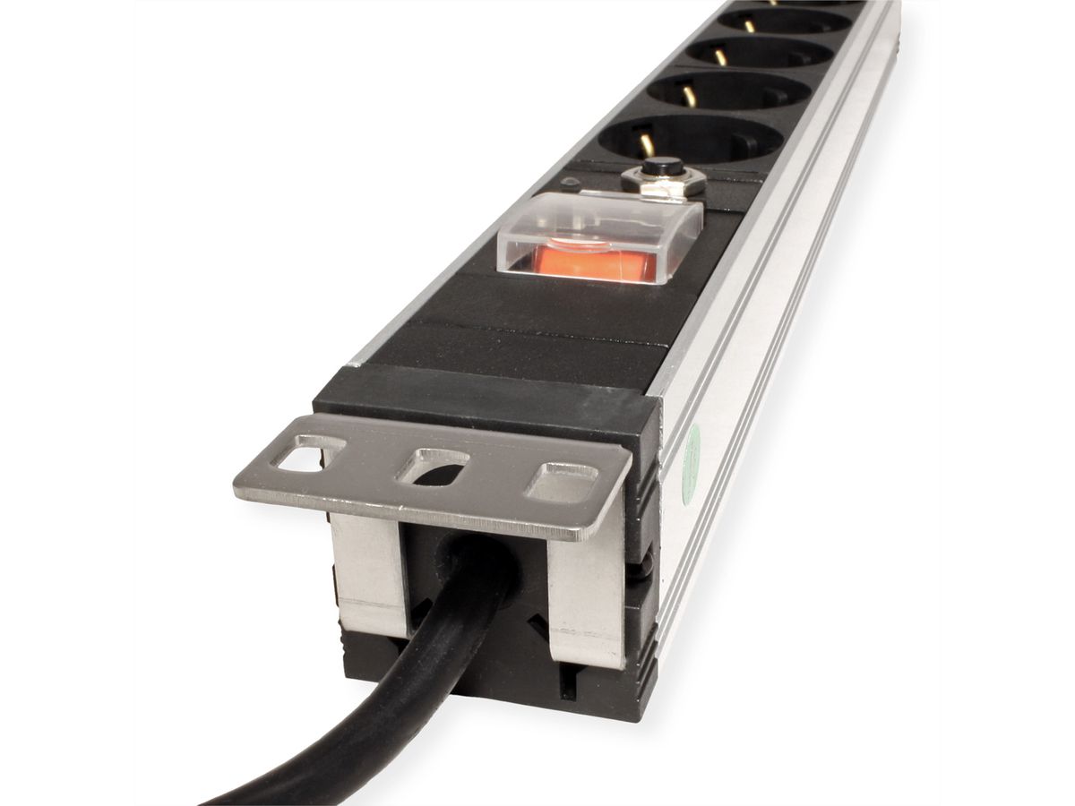 VALUE 19" PDU for Cabinets, 7x, 4000W, CEE 7/7 German Type Plug, 1.8 m