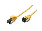 ROLINE U/FTP Patch Cord Cat. 8.1 (Class I), LSOH, SLIM, yellow, 0.15 m