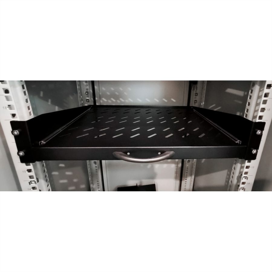 VALUE 19" 2U Extendable Sliding Shelf for Cabinets, 404 x 350 mm, max. load 30 kg