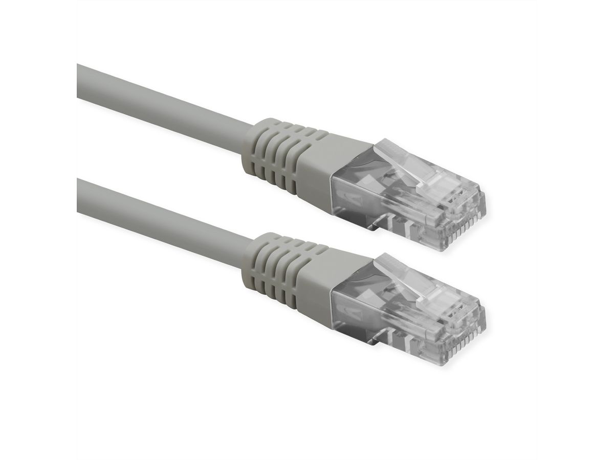 ROLINE UTP Patch Cord, Cat.6 (Class E), PoE, grey, 5 m