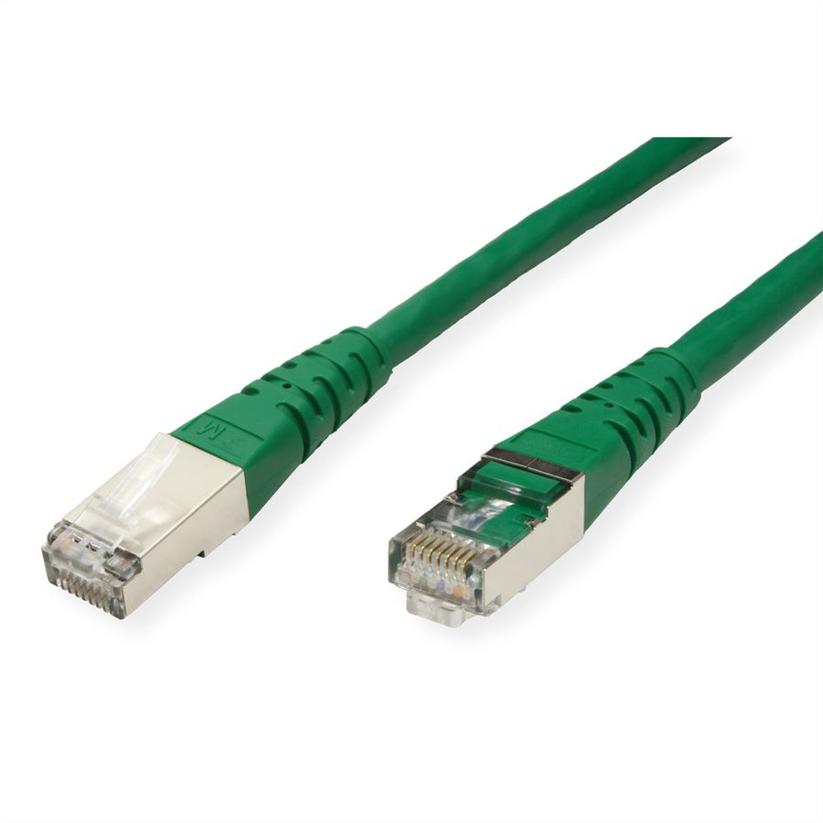 ROLINE S/FTP (PiMF) Patch Cord, Cat.6 (Class E), green, 0.3 m