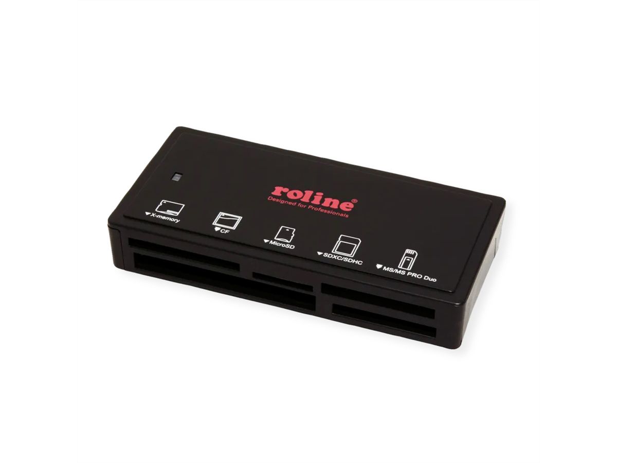 ROLINE USB 3.2 Gen 1 Multi Card Reader, external, black